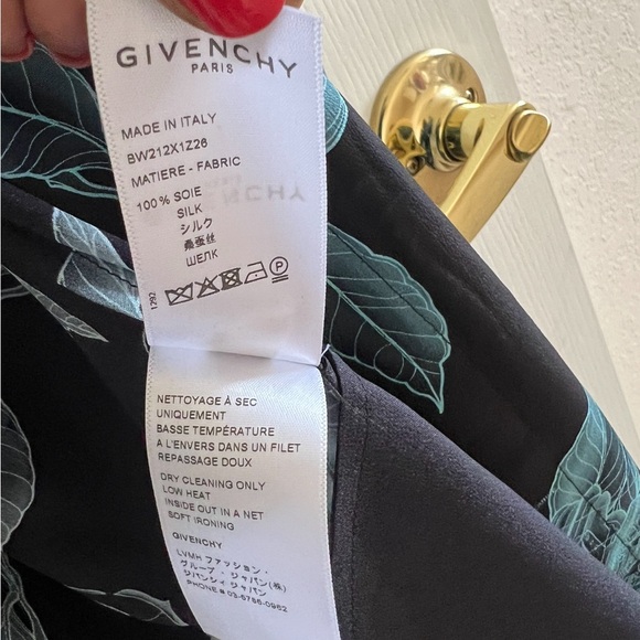 Authentic Givenchy Floral Schematic Print Shirt Dress - Picture 3 of 9